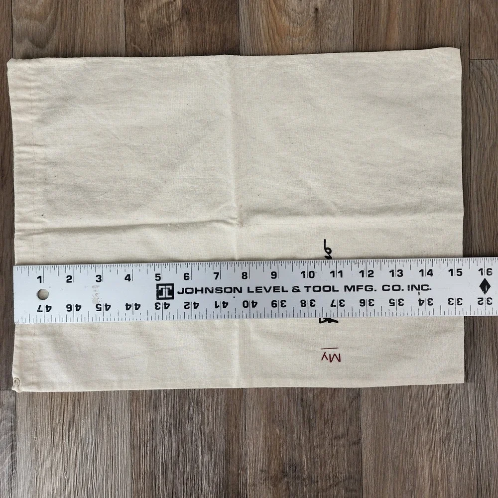 Salvatore Ferragamo Dust Bag Authentic Beige Cotton Drawstring‎ Pouch